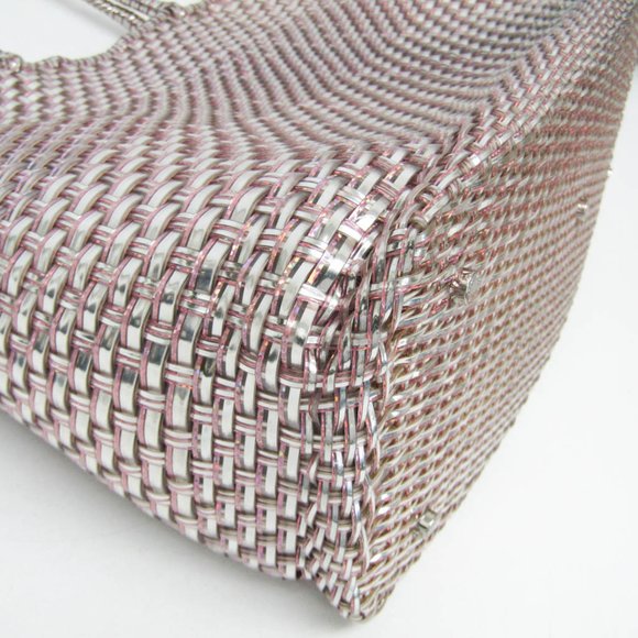 Anteprima Intreccio PB15F07178 Women's Wire Tote Bag Pink,Silver - Picture 5 of 13